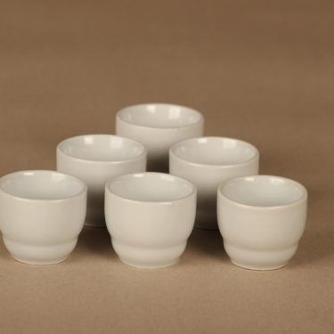 Arabia Kilta egg cup white 6 pcs designer Kaj Franck