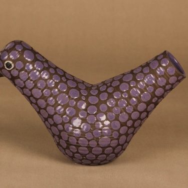 Kupittaan Savi ceramic bird, hand-painted designer Orvokki Laine