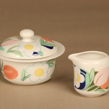 Arabia Poetica sugar bowl and creamer designer Dorrit von Fieandt