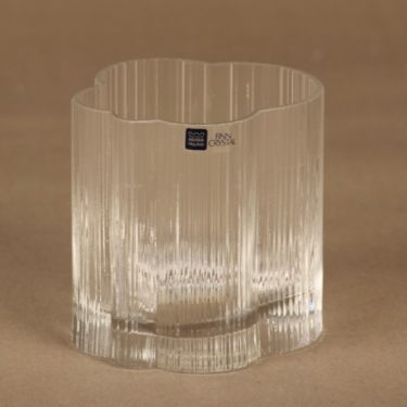 Iittala Cumulus maljakko, kirkas, suunnittelija Markku Salo,