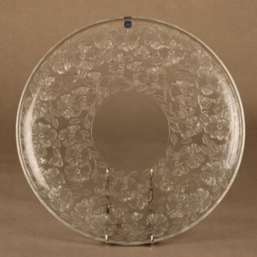 Iittala Rosita tarjoilulautanen, kirkas, suunnittelija Kerttu Nurminen,
