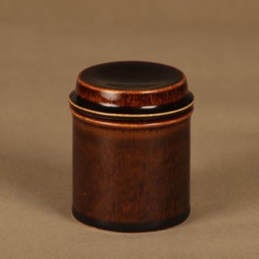 Arabia Mahonki purkki, ruskea, suunnittelija Ulla Procope,