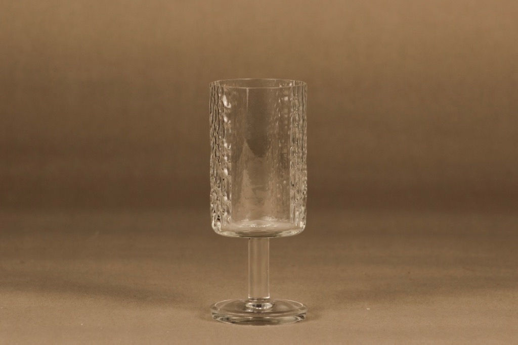 Riihimäen lasi Flindari viinilasi, jalallinen, suunnittelija Nanny Still, jalallinen