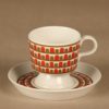 Arabia Raanu kahvikuppi ja lautaset(2), monivärinen, suunnittelija Olga Osol, Väinämöinen kuva 2