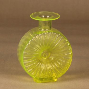Riihimäen lasi Aurinkopullo decorative bottle, size 2/4 designer Helena Tynell