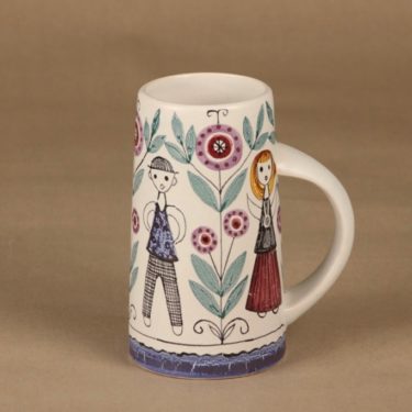 Kupittaan Savi mug, hand-painted designer Laila Zink