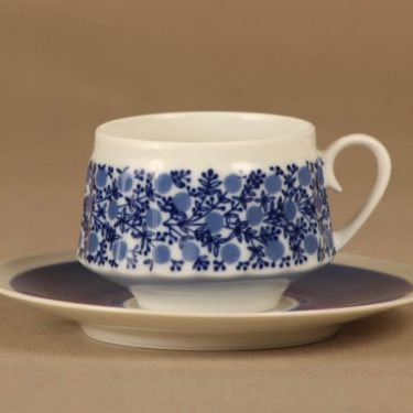 Arabia Doria kahvikuppi, sininen, suunnittelija Raija Uosikkinen,