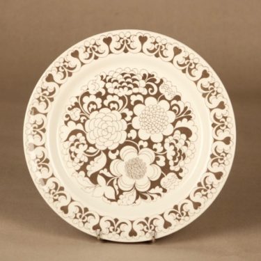 Arabia Gardenia plate, gray designer Esteri Tomula