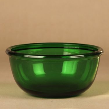 Nuutajärvi Luna serving bowl, green designer Kaj Franck