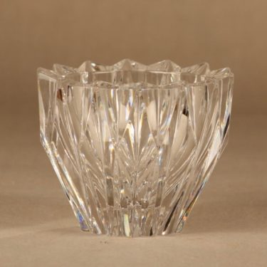 Riihimäen lasi Lumpeenkukka art glass piece designer Aimo Okkolin