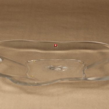 Iittala Aalto-kukka bowl, clear designer Alvar Aalto