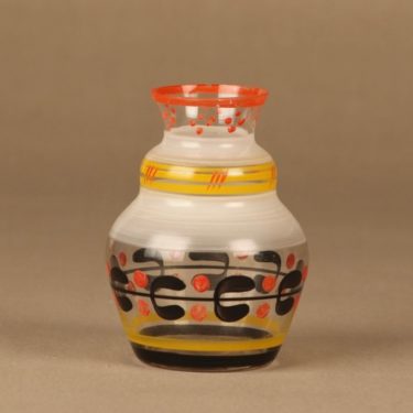 Kauklahden lasi vase, hand-painted designer unknown