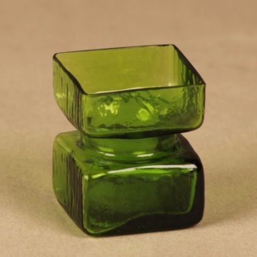 Riihimäen lasi Pala vase green, size 1/6 designer Helena Tynell