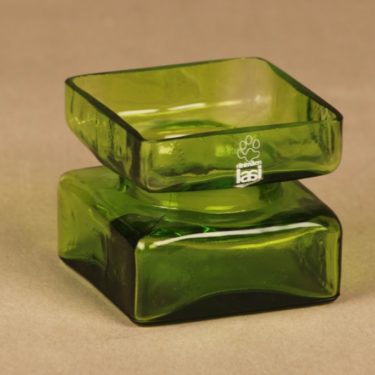 Riihimäen lasi Pala vase green, size 2/6 designer Helena Tynell