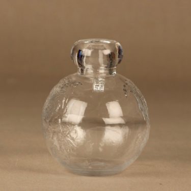 Riihimäen lasi Tellus decorative bottle, size 2/3 designer Erkkitapio Siiroinen