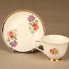 Arabia Kulta-aika kahvikuppi ja lautaset(2) nro III, monivärinen, suunnittelija tuntematon, serikuva, kukka kuva 3