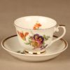 Arabia Kulta-aika kahvikuppi ja lautaset(2) nro VII, monivärinen, suunnittelija tuntematon, serikuva, kukka kuva 2