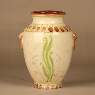 Kupittaan savi vase, hand-painted designer