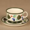 Arabia Palermo mocca cup and plates(2), hand-painted designer Dorrit von Fieandt 2
