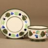 Arabia Palermo mocca cup and plates(2), hand-painted designer Dorrit von Fieandt 3