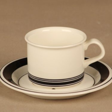 Arabia Faenza coffee cup, stripe decorative designer  Peter Winquist