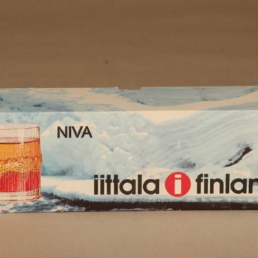 Iittala Niva lasi, 10 cl, 4 kpl, suunnittelija Tapio Wirkkala, 10 cl