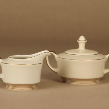 Arabia Vappu sugar bowl and creamer designer Greta-Lisa Jäderholm-Snellman