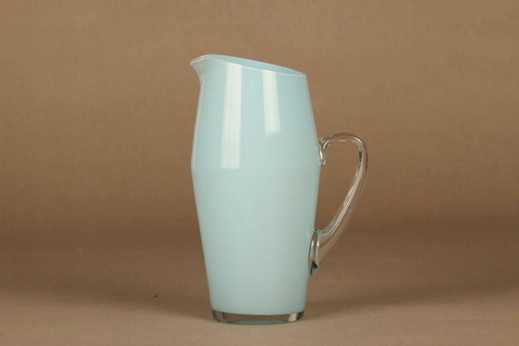 Kumela pitcher ja 6 glass, turquoise, 7 pcs designer Sirkku Kumela-Lehtonen