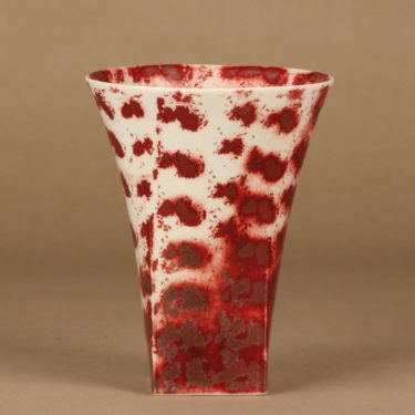 Rörstrand art ceramic vase, signed designer Oiva Toikka