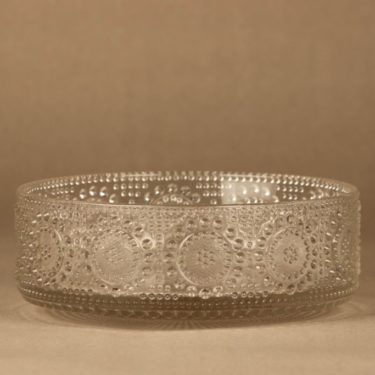 Riihimäen lasi Grapponia bowl, clear designer Nanny Still