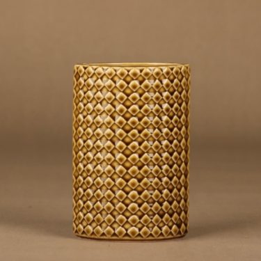Arabia Harlekiini vase, brown designer Kaarina Aho