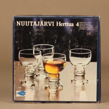 Nuutajärvi Herttua Cocktail-lasi, 11 cl, 4 kpl, suunnittelija Heikki Orvola, 11 cl