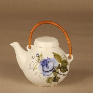 Arabia Kukka tea pot, hand-painted designer Hilkka-Liisa Ahola