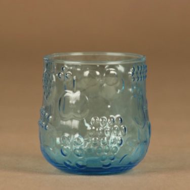Nuutajärvi Frutta glass 20 cl, turquoise designer Oiva Toikka