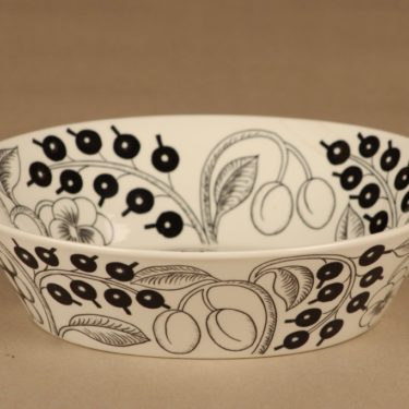Arabia Paratiisi serving bowl black/white designer Birger Kaipiainen