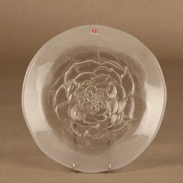 Iittala Villiruusu lautanen, 24.5 cm, suunnittelija Alberto Churba, 24.5 cm, ruusu