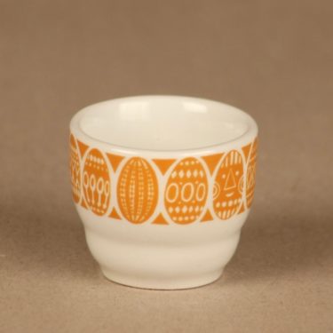 Arabia Kauno egg cup, orange designer Raija Uosikkinen