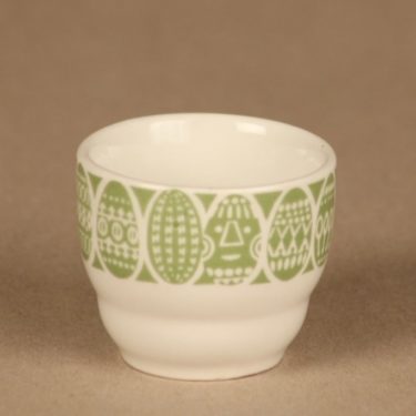 Arabia Kauno egg cup, green designer Raija Uosikkinen
