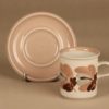 Arabia Koralli coffee cup and plates (2), hand-painted designer Raija Uosikkinen 3