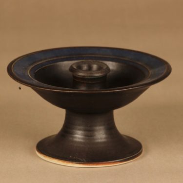 Arabia kynttilänjalka, käsinmaalattu, suunnittelija Anja Jaatinen-Winquist, käsinmaalattu, käsindreijattu