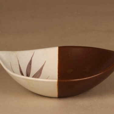 Kupittaan savi malja, käsinmaalattu, suunnittelija Raili Suvanto, käsinmaalattu