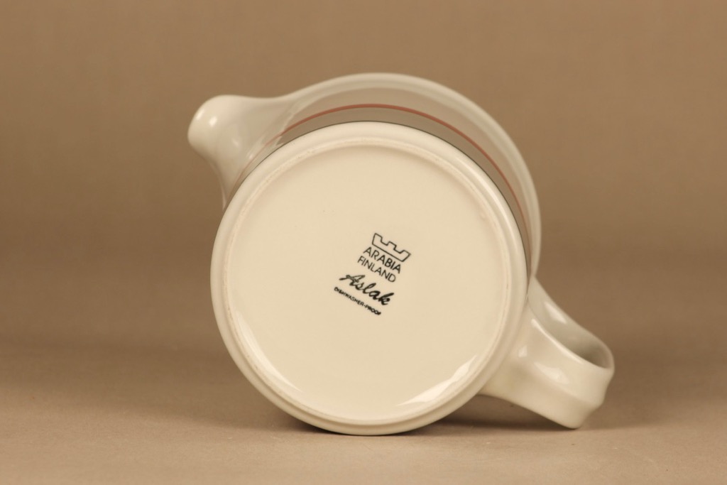 Arabia Aslak kaadin, 1 l, suunnittelija Inkeri Leivo, 1 l, raitakoriste kuva 2