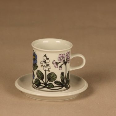 Arabia Flora kahvikuppi, monivärinen, suunnittelija Esteri Tomula, kukka, kielo