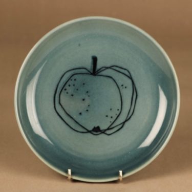 Arabia Graffito lautanen, Omena, suunnittelija Gunvor Olin-Grönqvist, Omena, hedelmä, omena