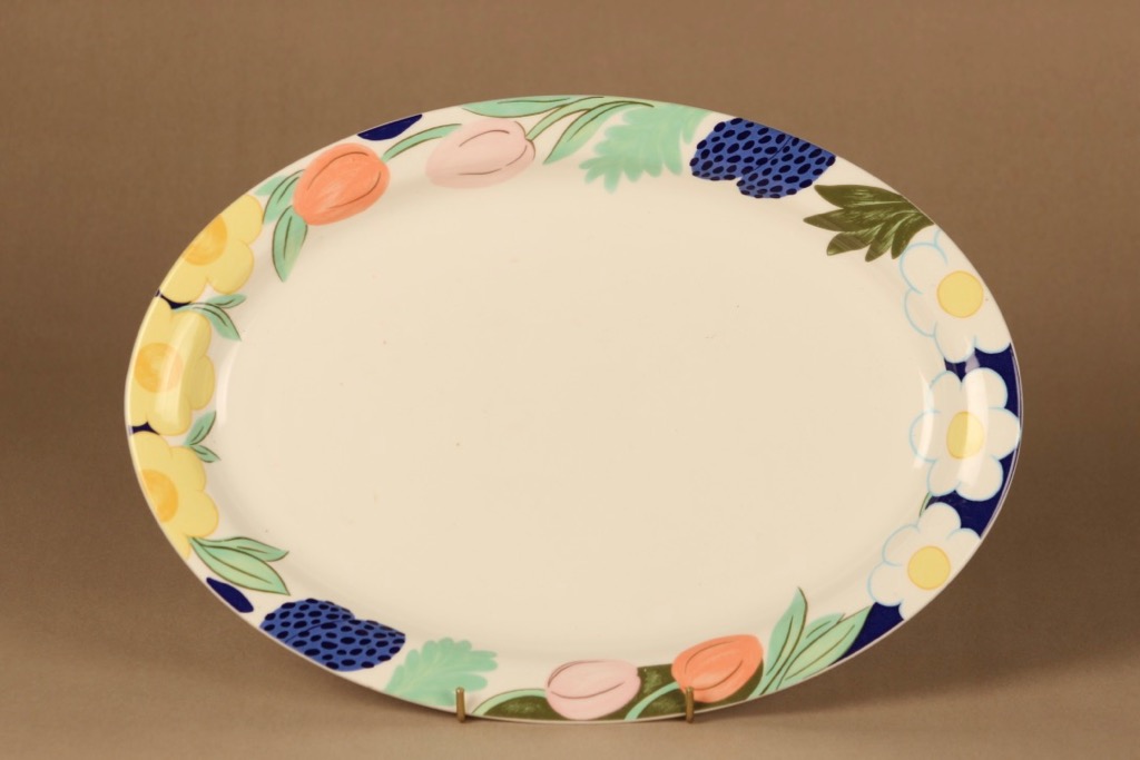 Arabia Poetica serving plate, oval designer Dorrit von Fieandt