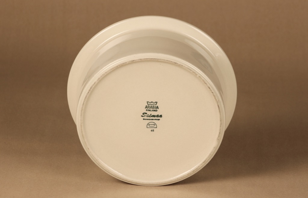 Arabia Saimaa kulho, raitakoriste, suunnittelija Richard Lindh, raitakoriste, raitakoriste kuva 3