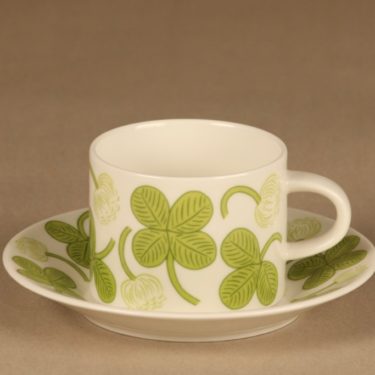 Arabia Apila teekuppi, vihreä, suunnittelija Birger Kaipiainen,