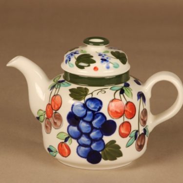 Arabia Palermo teapot, hand-painted designer Dorrit von Fieandt