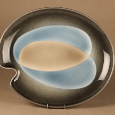 Arabia Paletti serving plate, hand-painted designer Heljä Liukko-Sundström