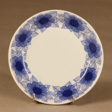 Arabia Malva lautanen, sininen, suunnittelija Esteri Tomula, kukka, ornamentti